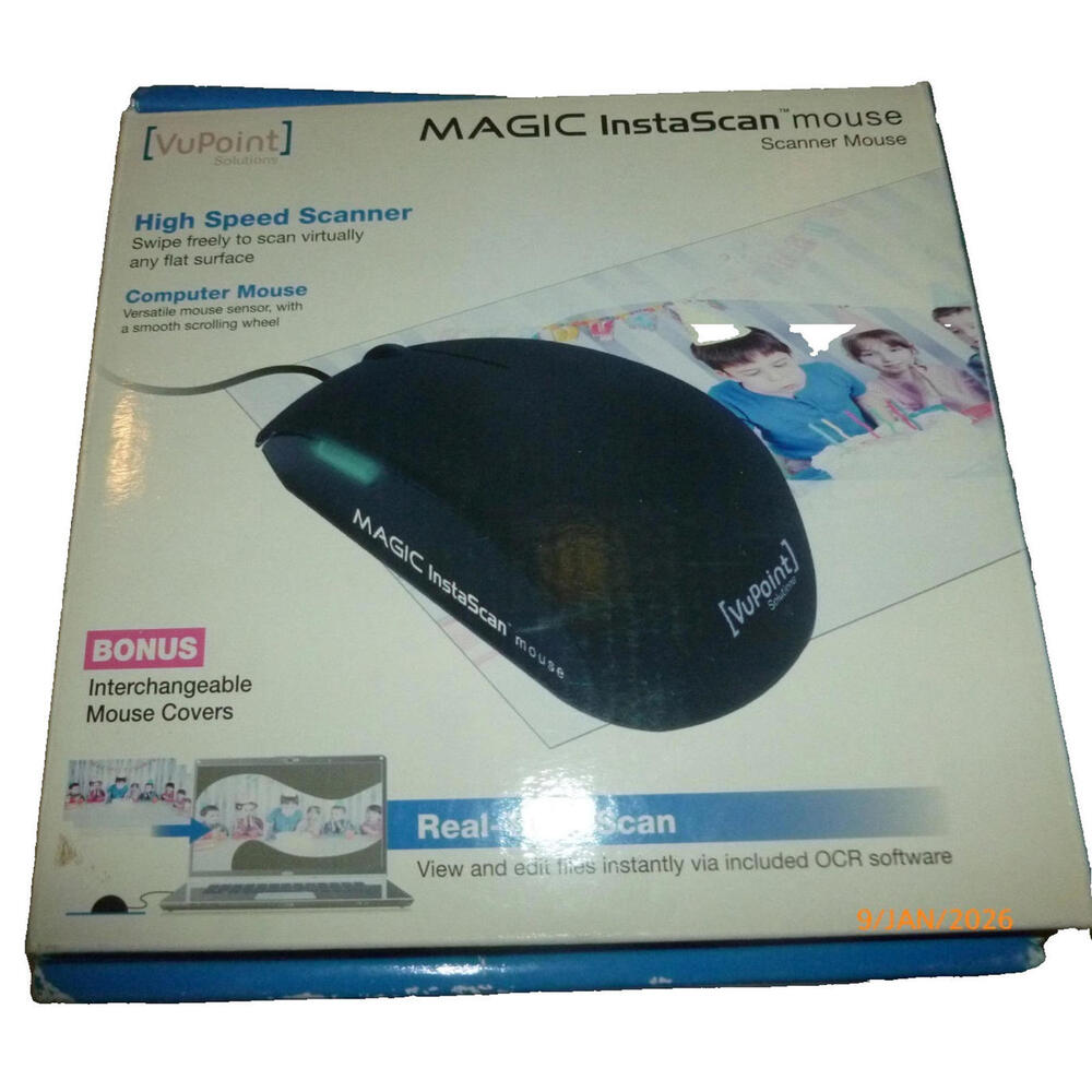 Vupoint‎ Magic InstaScan Mouse Scanning Mouse with Interchangeable Covers